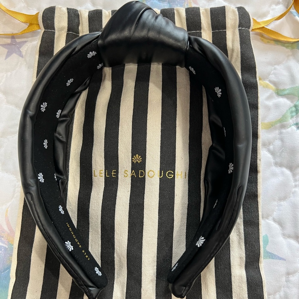 Lele Sadoughi Black Headband